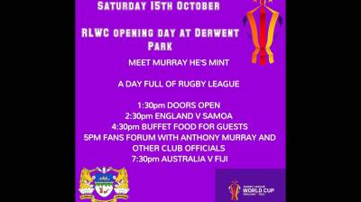FANS FORUM & RLWC OPENING DAY ALL LIVE AT DERWENT PARK!