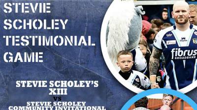 STEVIE SCHOLEY TESTIMONIAL GAME  -7TH NOVEMBER, 630pm